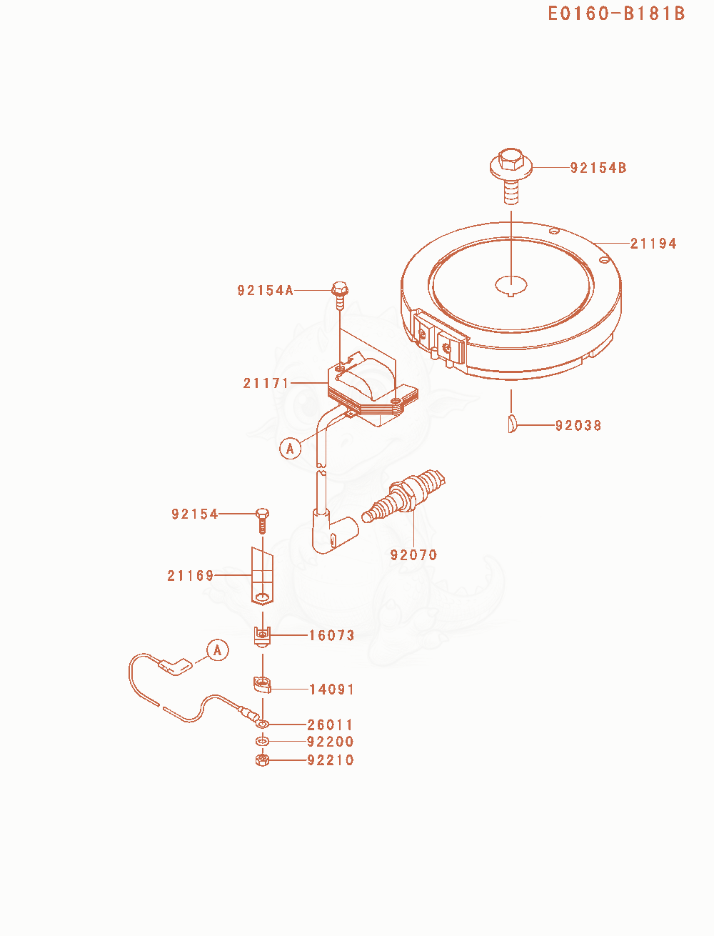 Exploded parts diagram of the Electric-Equipment of a Kawasaki FJ180V-CM11 engine, with numbered balloons